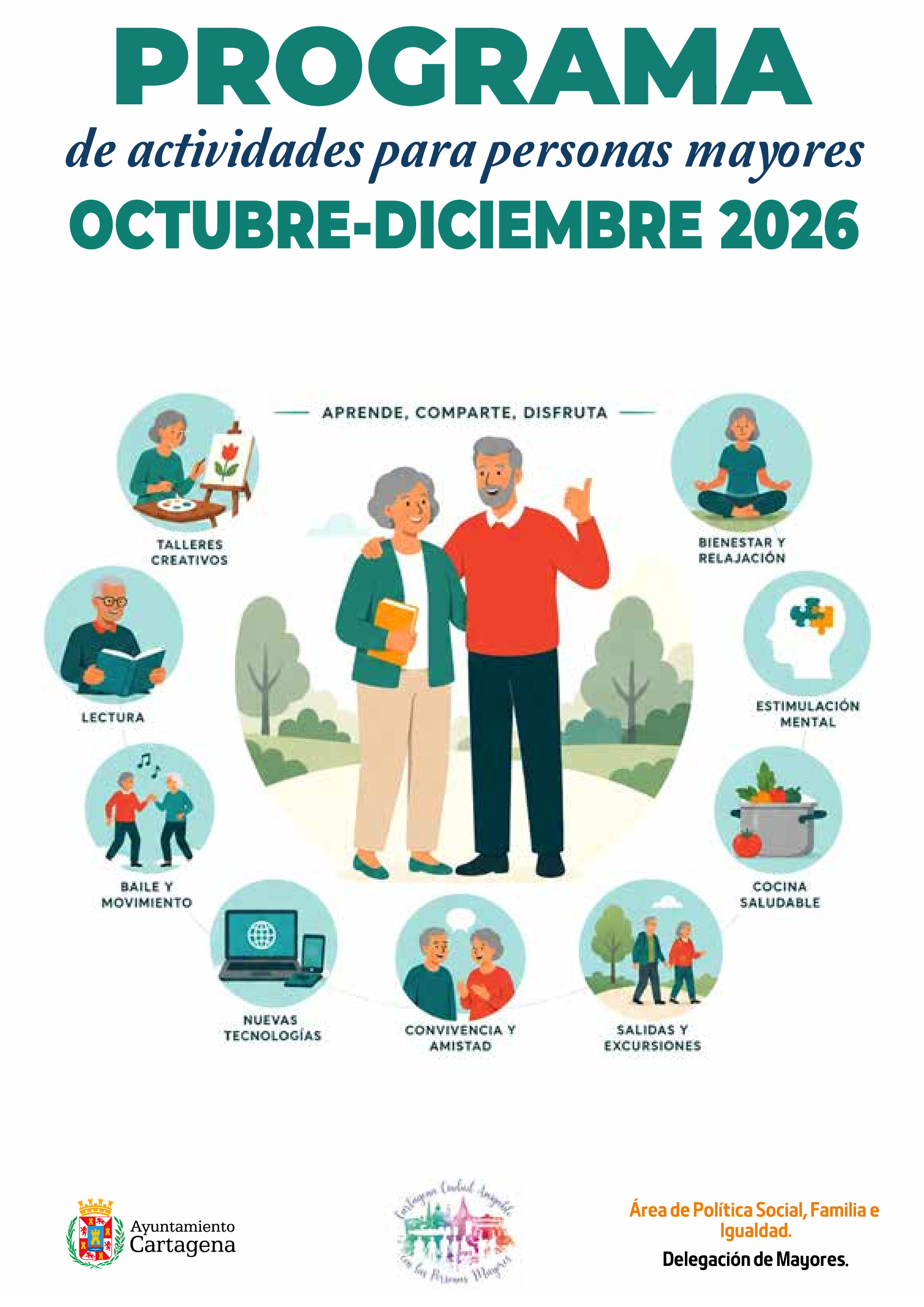 Programa de actividades para personas mayores octubre - diciembre 2026