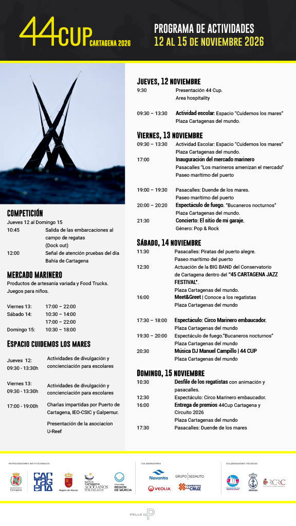 44 CUP en Cartagena: programa de actividades
