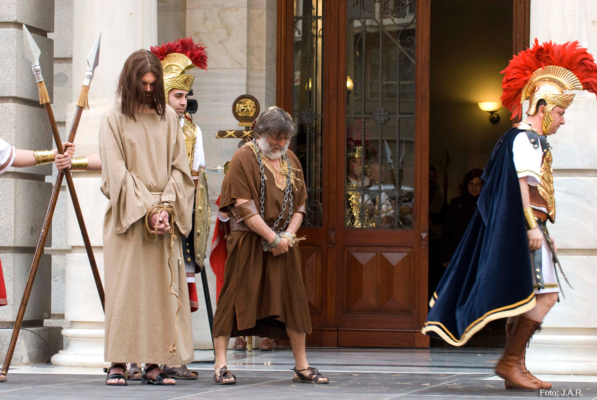 Imagen de la Escenificación del Lavatorio de Pilatos