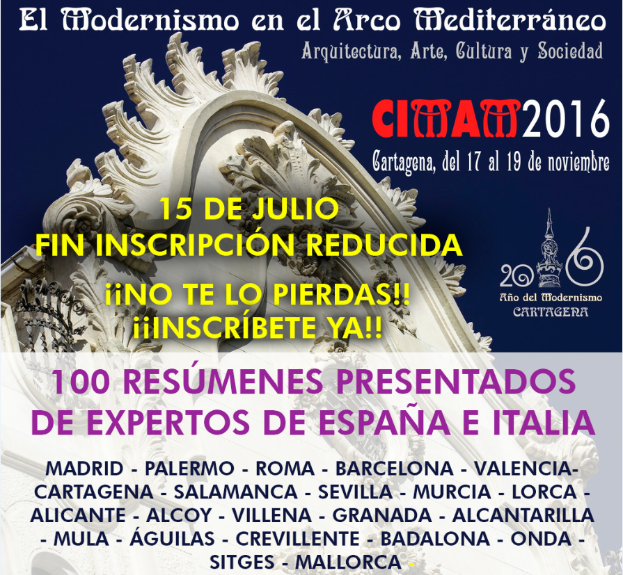 Congreso Internacional del Modernismo en el Arco Mediterráneo