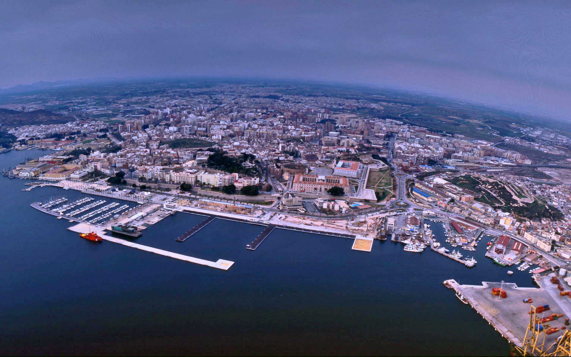 Imagen aérea de Cartagena