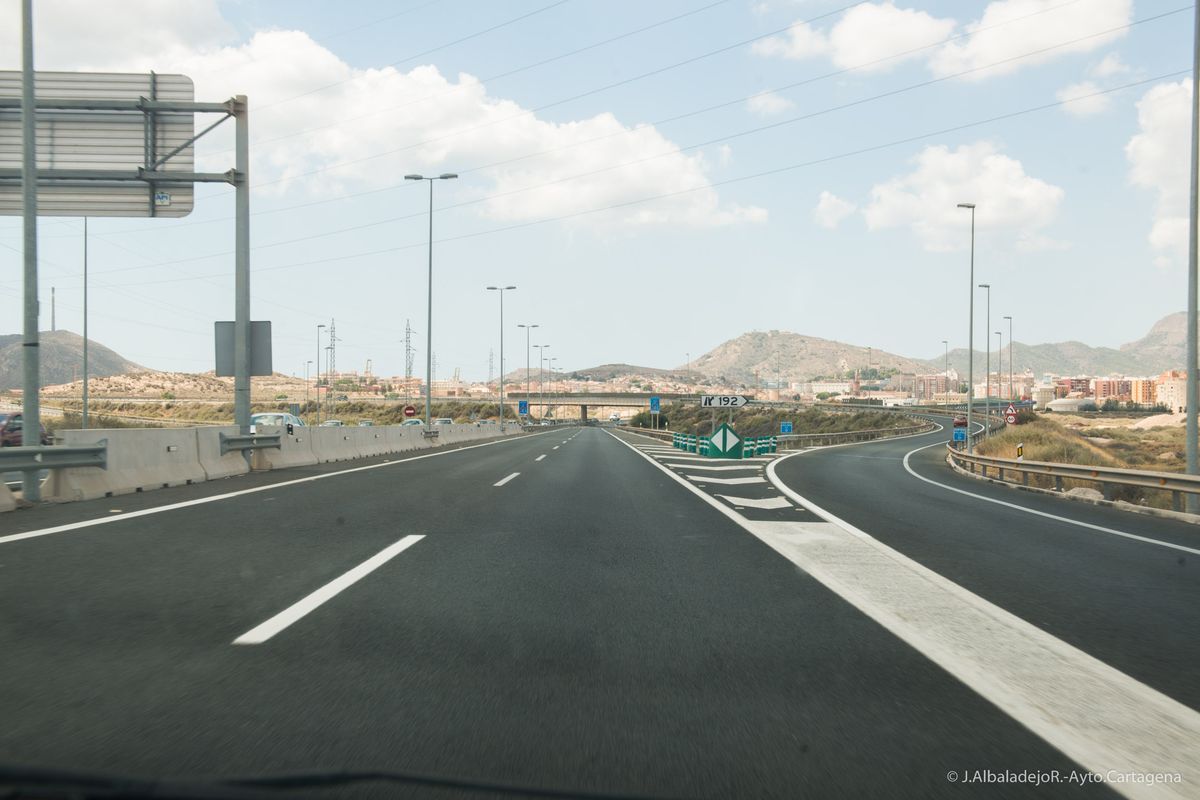 Apertura del viaducto de la autovia A-30