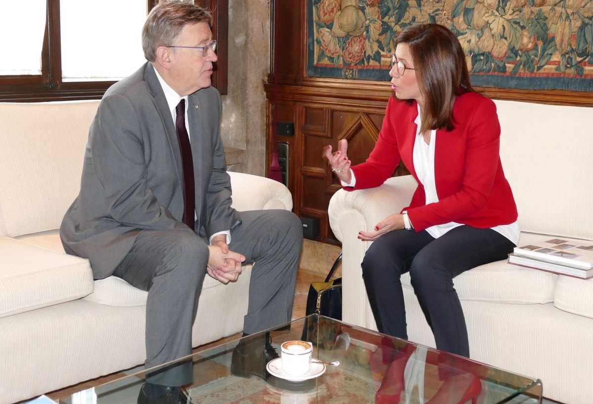 Encuentro de la vicealcaldesa con el presidente de la Comunidad Valenciana