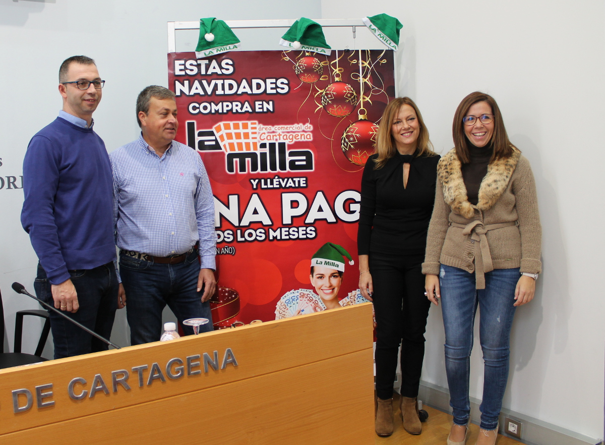 Presentacin de la campaa navidea de los comercios de La Milla