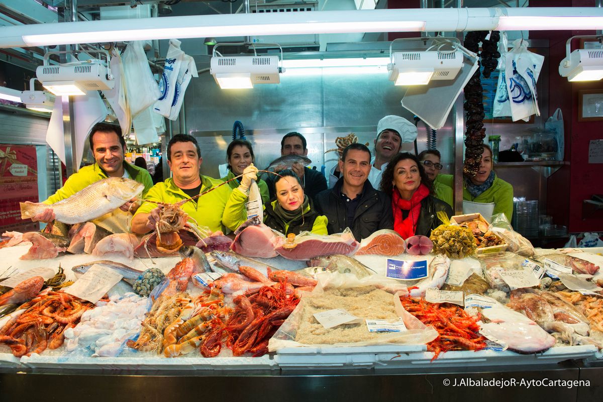 Proyecto Pescados con Arte, en el Mercado Santa Florentina