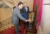 Acto de homenaje al alcalde Mariano Sanz Zabala en el Palacio Consistorial