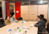 Reunin del alcalde con la directora del Conservatorio Profesional de Cartagena_