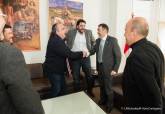 Recepción del alcalde y el concejal de Festejos a la nueva directiva de la Federación de Tropas y Legiones