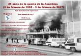 Cartel mesa redonda 25 a�os de la quema de la Asamblea