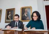 Firma del convenio entre Ayuntamiento y TeleCartagena