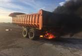 Incendios de cami�n y veh�culo