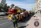 Incendio en un d�cimo piso de la calle Capitanes Ripoll