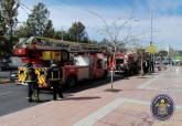 Incendio en un d�cimo piso de la calle Capitanes Ripoll