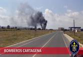 Incendio en un desguace de Custa Blanca