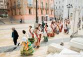 Visita de la Reina de la Huerta de Murcia y su Corte de Honor al Palacio Consistorial