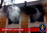 Incendio en una nave abandonada de Santa Mar�a