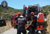 Rescate de los Bomberos de Cartagena en la Fuente Vieja de Galifa.