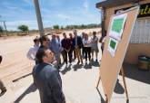 Visita a las obras de los campos de csped artificial de las 600 y Jose Mara Lapuerta