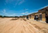 Visita a las obras de los campos de csped artificial de las 600 y Jose Mara Lapuerta