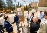 Visita a las obras de los campos de csped artificial de las 600 y Jose Mara Lapuerta