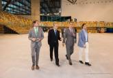 Visita al Palacio de Deportes de Cartagena del alcalde y presidente de la LNFS