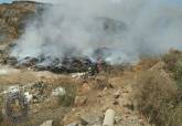 Incendio en el vertedero de La Fuente del Sapo