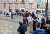 Colas para visitar el Teatro Romano en la Noche de los Museos 2017