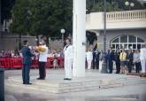 La explanada del puerto se viste de gala en el acto de arriado solemne de Bandera con motivo del Da de las Fuerzas Armadas