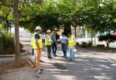 Visita del alcalde a las obras de adecuacin del barrio universitario