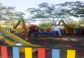 Nuevos juegos infantiles en la plaza de la Marina en Pern