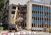 Demolicin del antiguo edificio de la ONCE