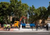 El busto restaurado de Jimnez de la Espada ya luce en el Paseo Alfonso XIII, frente al instituto que lleva su nombre