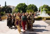 Recepcin del alcalde de Murcia a la alcaldesa de Cartagena y delegacin de Carthagineses y Romanos