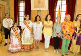 Recepcin del alcalde de Murcia a la alcaldesa de Cartagena y delegacin de Carthagineses y Romanos