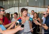 Rueda de prensa en el parking del Hospital Santa Luc�a