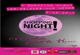 Cartel del V Shopping Night de Los Belones