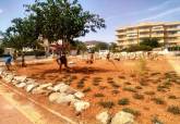 Visita de concejal de Desarrollo Sostenible, Jos� L�pez, a la nueva zona verde de Cala Reona