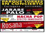 Cartel de conciertos del Parque Torres para septiembre de 2017