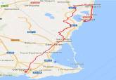 Mapa del recorrido de la IV Ruta de los Centinelas