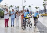El reto '12 millones de pedaladas' llega a Cartagena para sensibilizar sobre la situaci�n de los refugiados