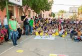 Llegada al IES Santa Luca de la I Marcha Vuelta al Cole y flashmob