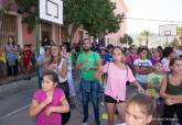 Llegada al IES Santa Luca de la I Marcha Vuelta al Cole y flashmob