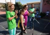 Llegada al IES Santa Luca de la I Marcha Vuelta al Cole y flashmob