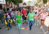 Llegada al IES Santa Luca de la I Marcha Vuelta al Cole y flashmob