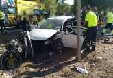 Accidente de tr�fico en la carretera de Portm�n