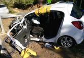 Accidente de tr�fico en la carretera de Portm�n