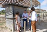 Visita de Obdulia Gmez y Javier Celdrn al Parque Regional de Calblanque