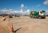 Obras de la rotonda de acceso a Cabo de Palos