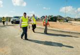 Visita a las obras de la rotonda de acceso a Cabo de Palos