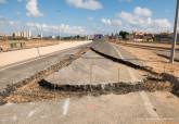 Visita a las obras de la rotonda de acceso a Cabo de Palos